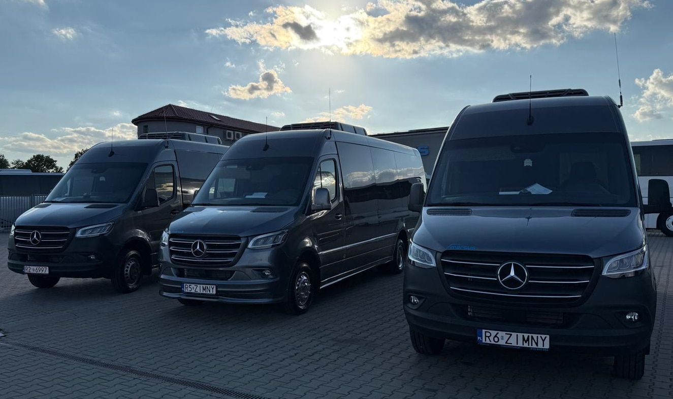 Infobus - Kolejne minibusy od Mercusa dla Janusza Zimnego. Na 10-lecie autobusowej współpracy