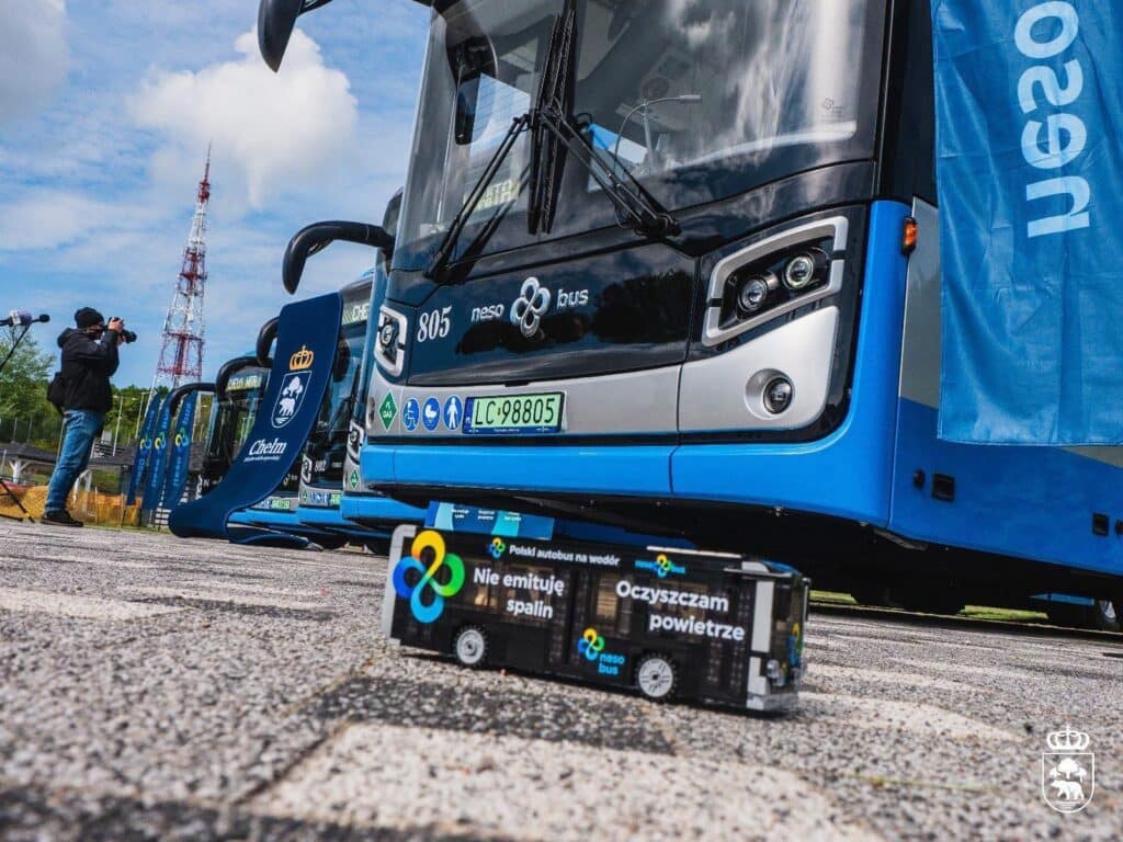 Chełmskie Linei Autobusowe z kompletem NesoBusów. Flota CLA niemal w pełni wodorowa / fot. UM Chełm