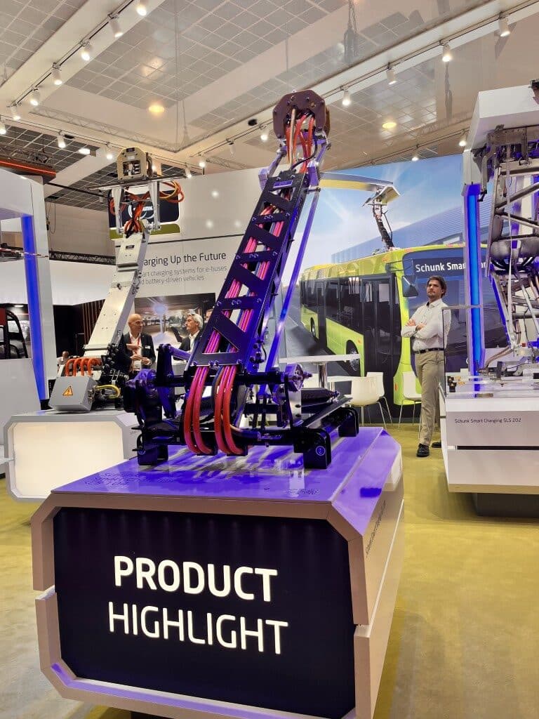 Infobus - Busworld 2025: Schunk pokazuje pantograf SLS 104 – cicho, gwałtownie i z dużą mocą