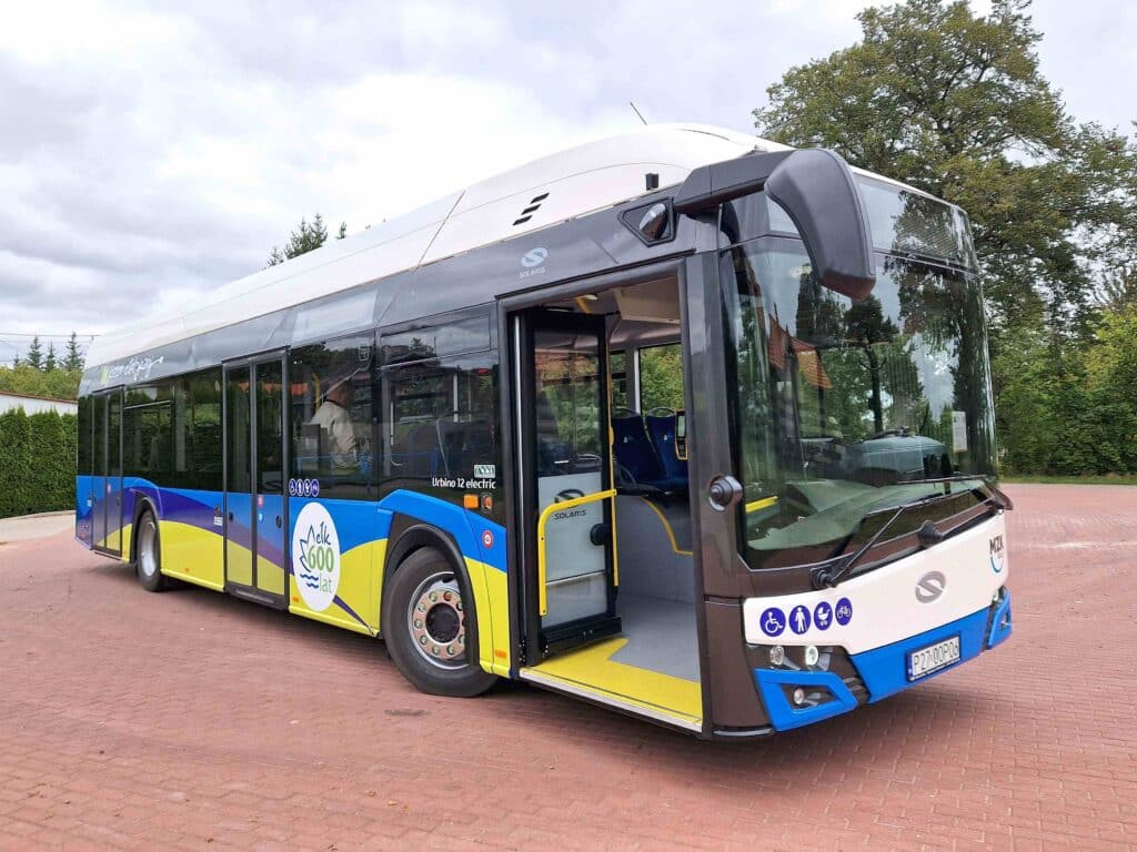 Nowy autobus elektryczny Solaris Urbino 12 electric zasila ełcką komunikację miejską / fot. UM Ełk
