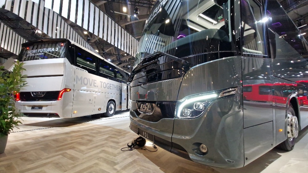 Nowy autokar VDL Futura 3 zadebiutował na Busworld 2025. Do 15% niższe spalanie