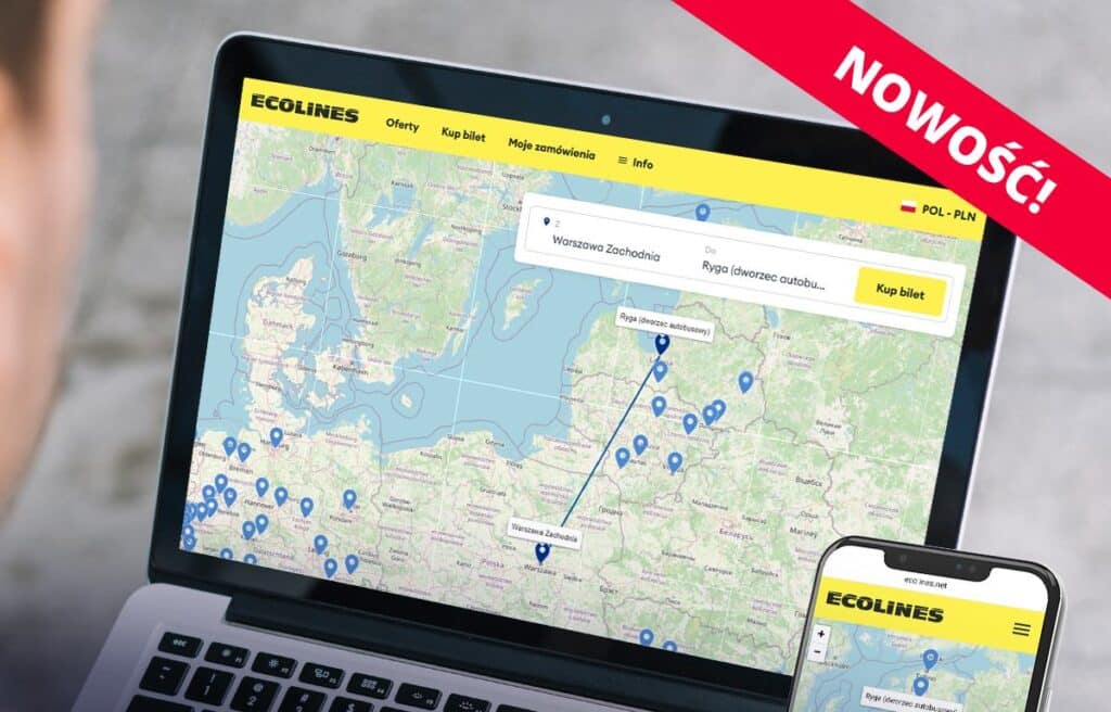 Nowa linia autobusowa Królewiec ↔ Warszawa. Obok Ecolines pojawia się konkurencja
