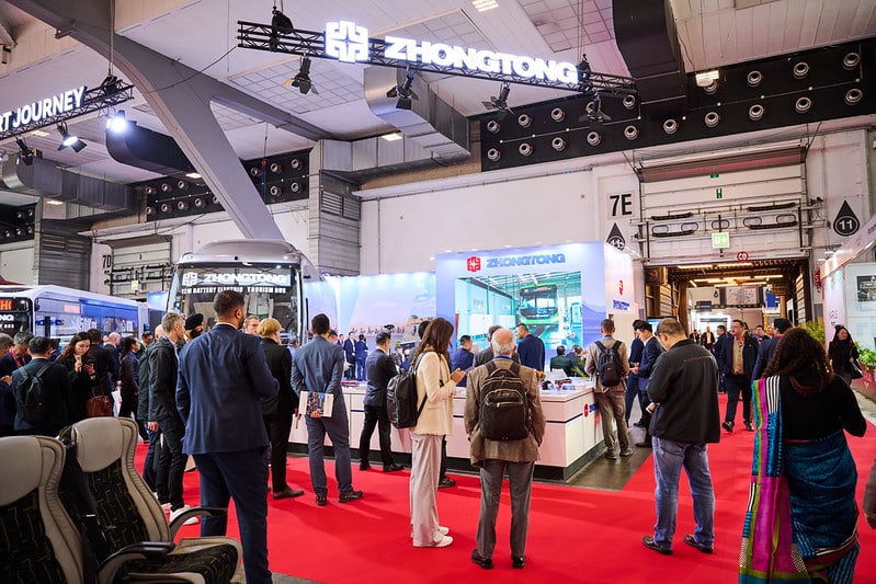Zhongtong na targach w Brukseli / fot. Busworld