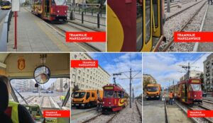 Tramwaj pomiarowy na ul. Grójeckiej