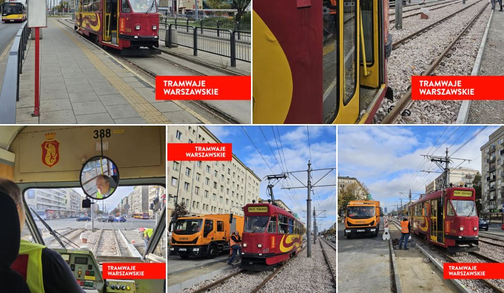 Warszawa: Tramwaje wracają na Grójecką i al. Krakowską. Wiemy kiedy foto: TW