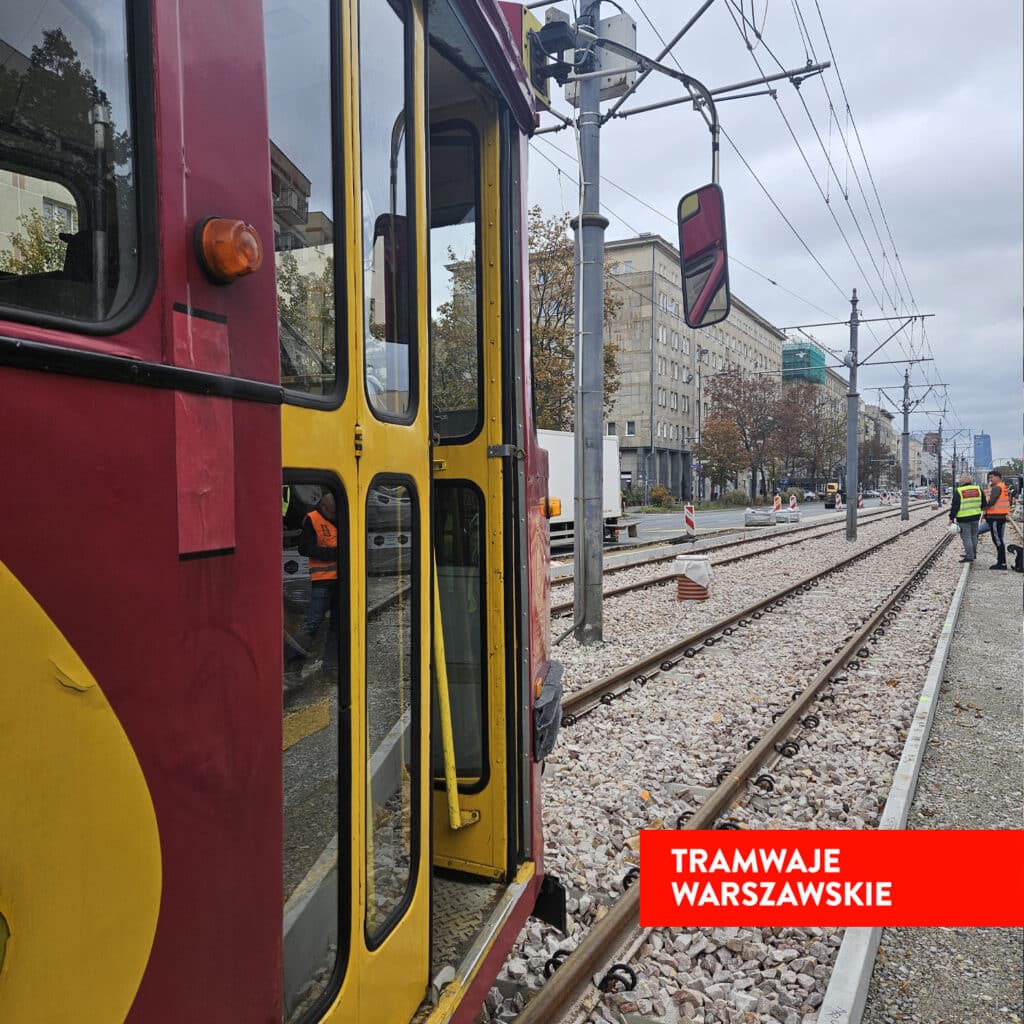 Tramwaj pomiarowy na ul. Grójeckiej