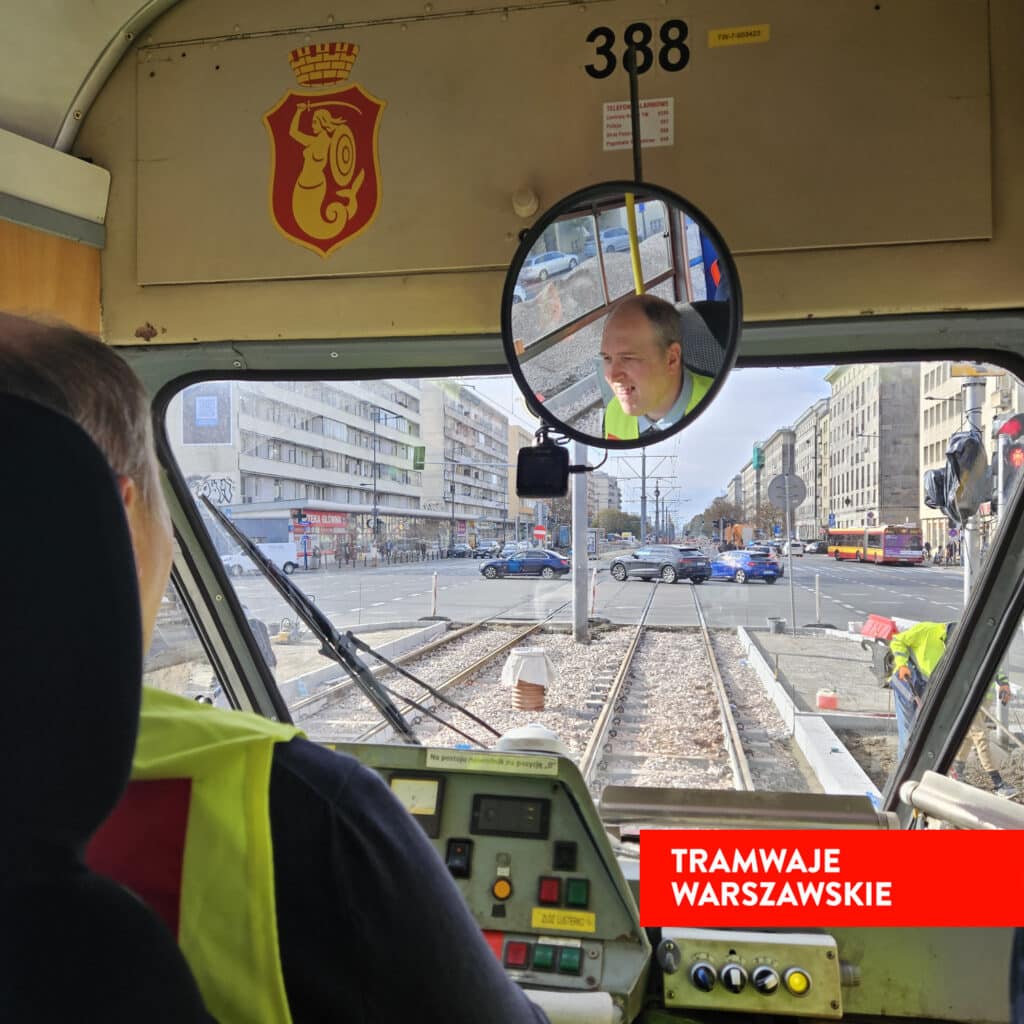 Tramwaj pomiarowy na ul. Grójeckiej