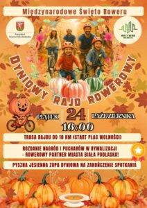 Już 24 października o godzinie 16:00 mieszkańcy miasta spotkają się na Placu Wolności, by wspólnie wyruszyć w Dyniowy Rajd Rowerowy
