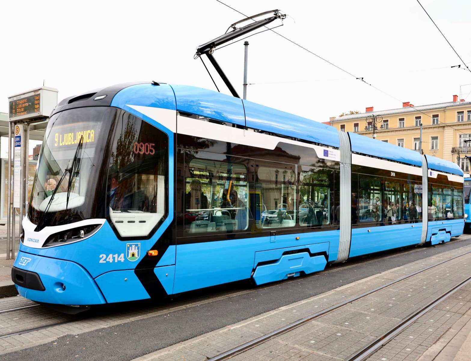 Infotram - Zagrzeb ma już 14. tramwajów Končar TMK 2400. Kolejne w drodze