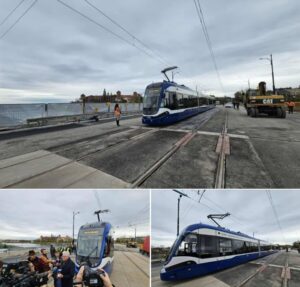 Tramwaje na Moście Grunwaldzkim