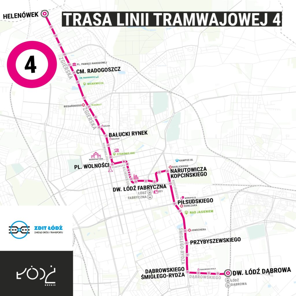Tramwaj linii 4 wrócił na ulice Łodzi. Bezpośrednie połączenie Dąbrowy z Bałutami i Helenówkiem foto: UM Łódź