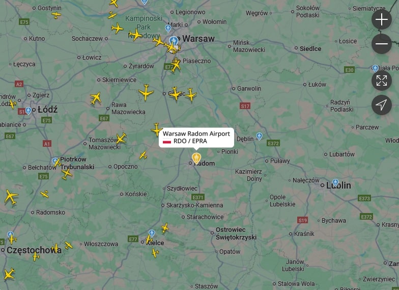 Lotniska w Radomiu i Lublinie zamknięte na czas działań wojskowego lotnictwa