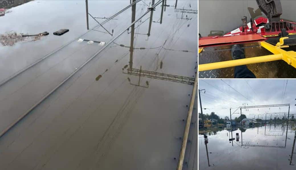 Inforail - Ukraińska kolej utrzymuje ruch pasażerski mimo fatalnej pogody w Odessie