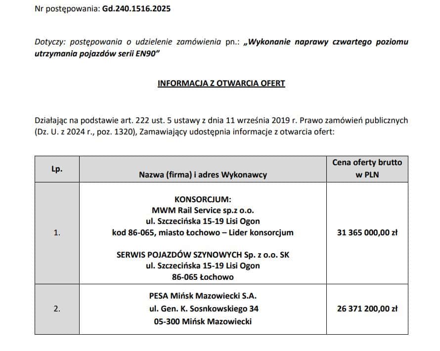 Oferty na P4 EN90