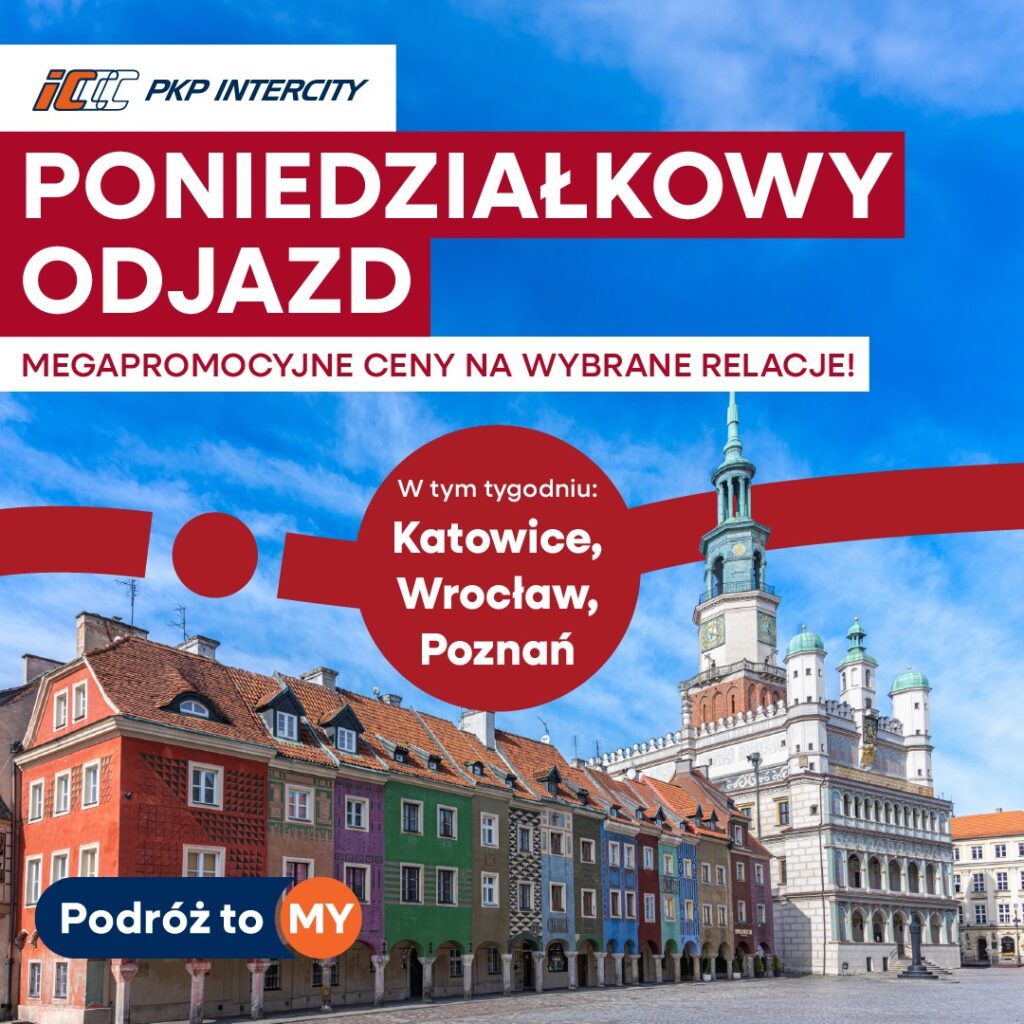 Poniedziałkowy odjazd z PKP Intercity
