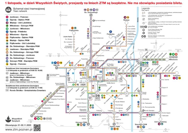Tramwaje w Poznaniu częściej i na dłuższych trasach. Zmiany w komunikacji w okresie Wszystkich Świętych foto: MPK Poznań