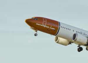 Boeing w barwach Norwegian