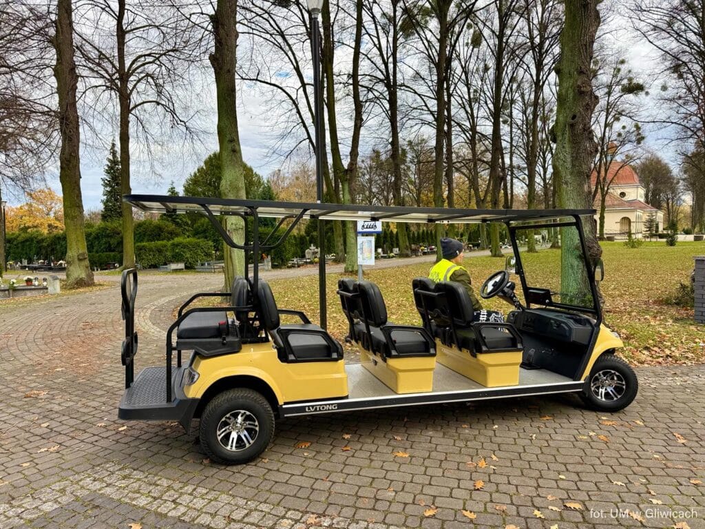 Dobry pomysł z Gliwic: Bezpłatne meleksy na cmentarzach. Nie trzeba do tego autonomii