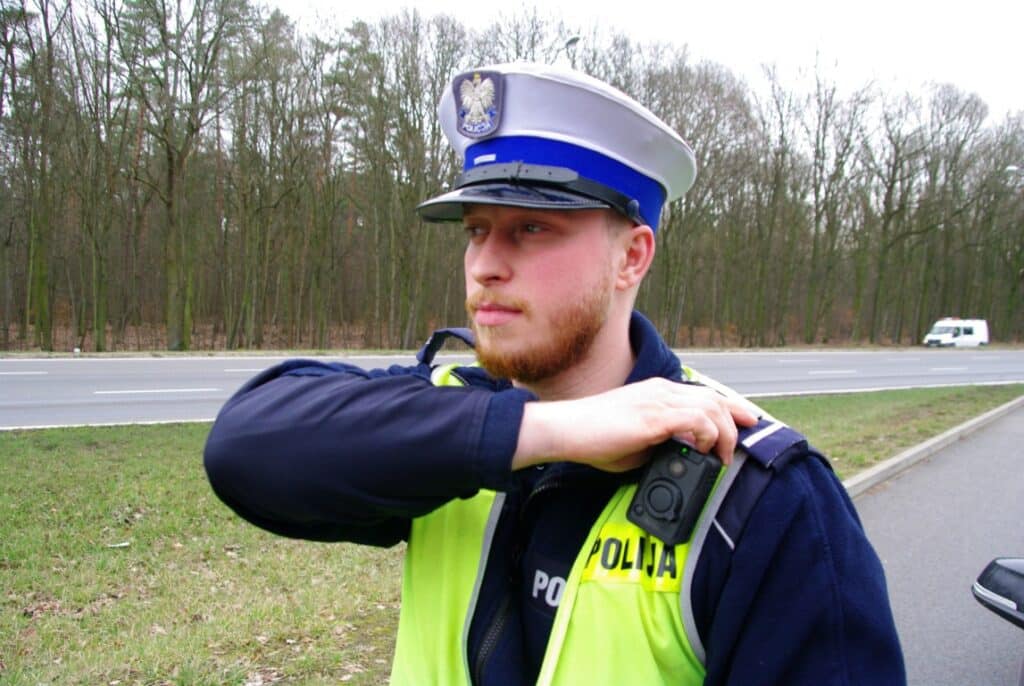 Policjanci z kamerami nasobnymi / fot. Policja
