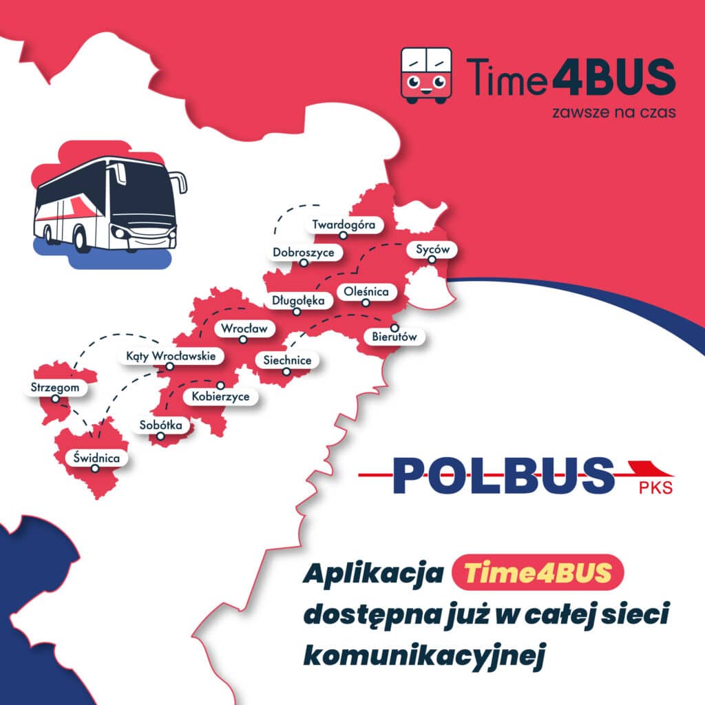Nowoczesna informacja pasażerska w całej siatce Polbus-PKS. Time4BUS dostępny dla wszystkich połączeń