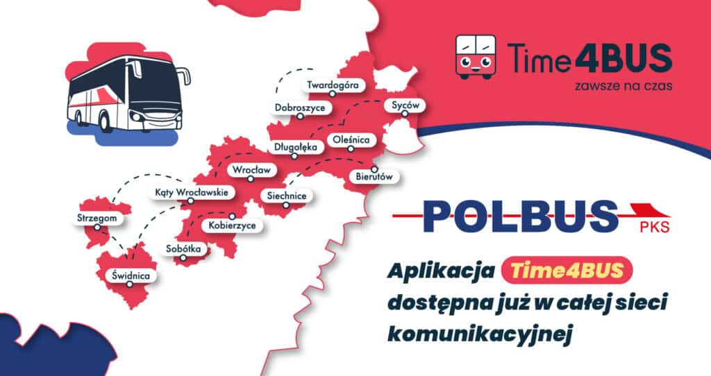Nowoczesna informacja pasażerska w całej siatce Polbus-PKS. Time4BUS dostępny dla wszystkich połączeń