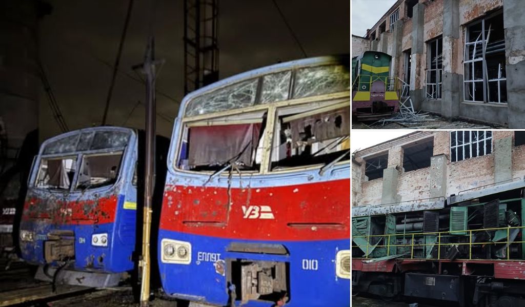 Znowu rosyjski atak na ukraińskie pociągi. Zniszczony tabor foto: UZ