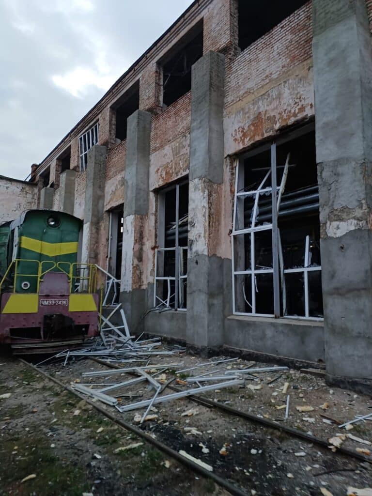 Zniszczony tabor UZ