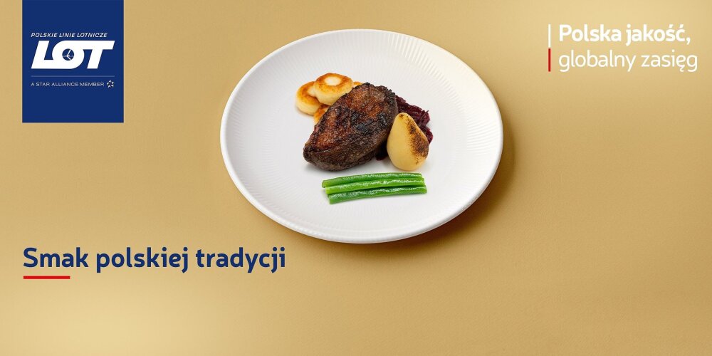 Smak polskiej tradycji na pokładzie LOT-u: gęsina w menu rejsów dalekodystansowych