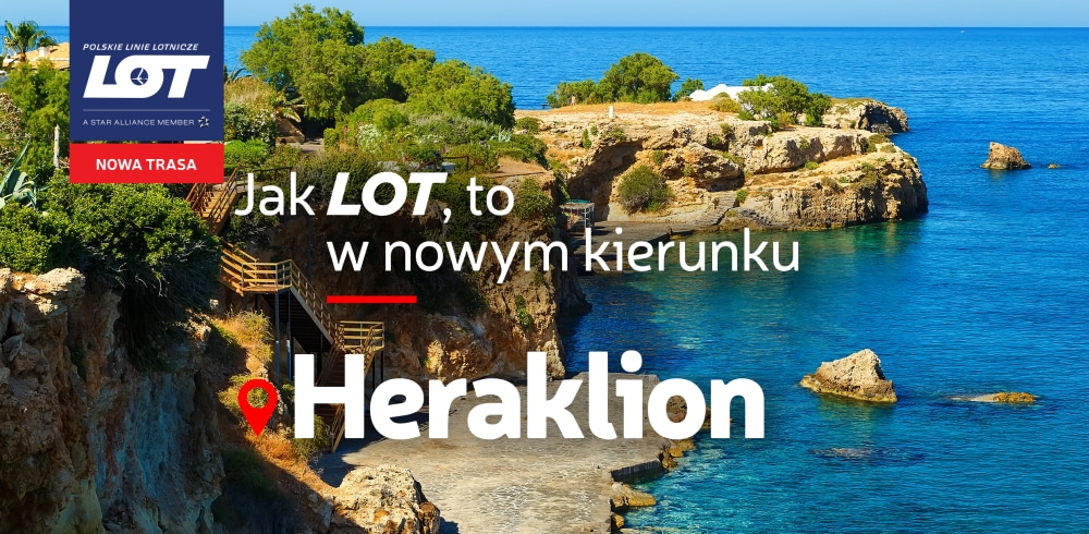 Nowa trasa LOT-u na lato 2026. Pasażerowie polecą do Heraklionu z Warszawy
