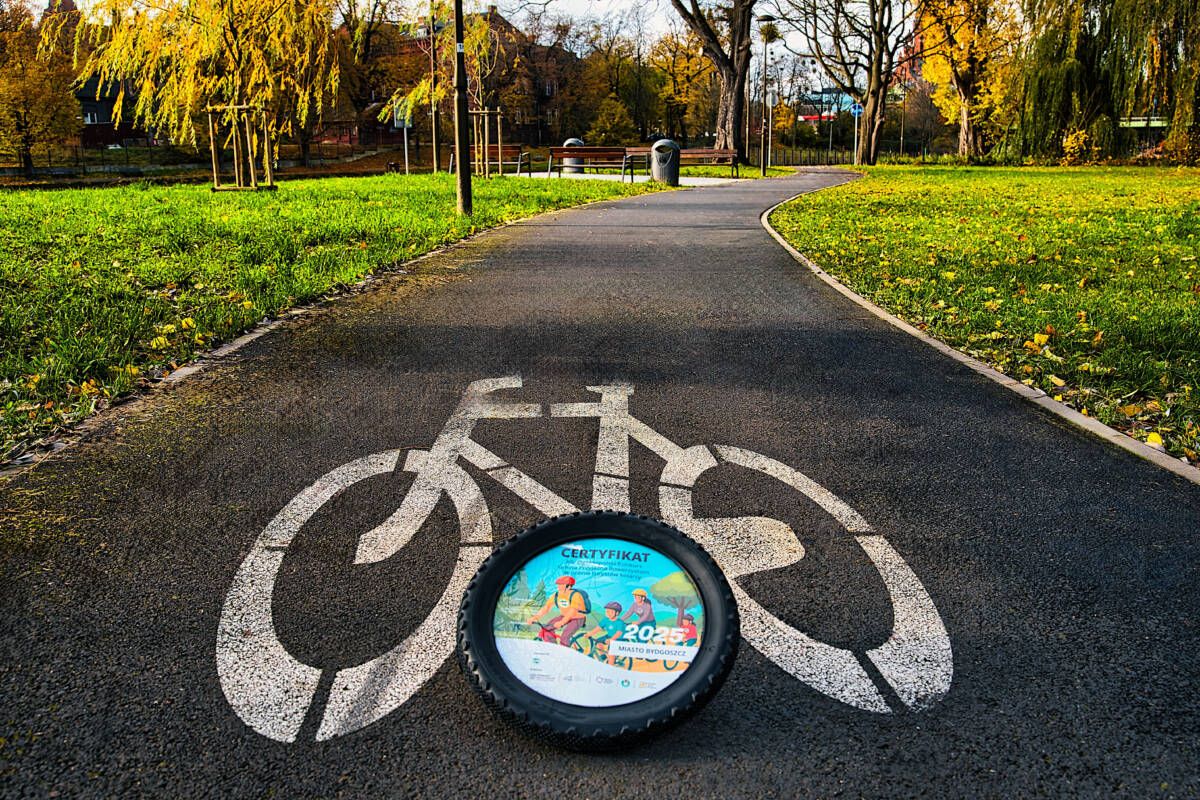 Infobike - Bydgoszcz z tytułem „Gmina Przyjazna Rowerzystom”. Miasto docenione przez PTTK