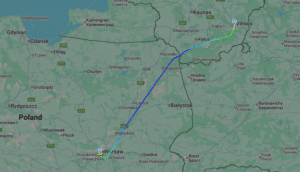 Litwa/ Samolot Polskich Linii Lotniczych wypadł z pasa startowego na lotnisku w Wilnie