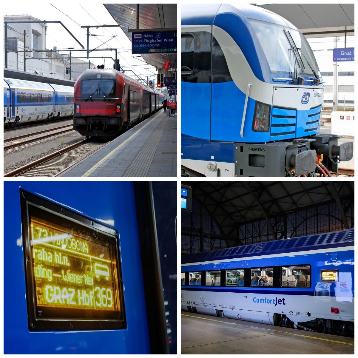 Inforail - Najnowocześniejsze pociągi ComfortJet wyruszyły z Czech do Austrii