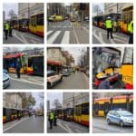 Zderzenie tramwajów i autobusu w alei "Solidarności"