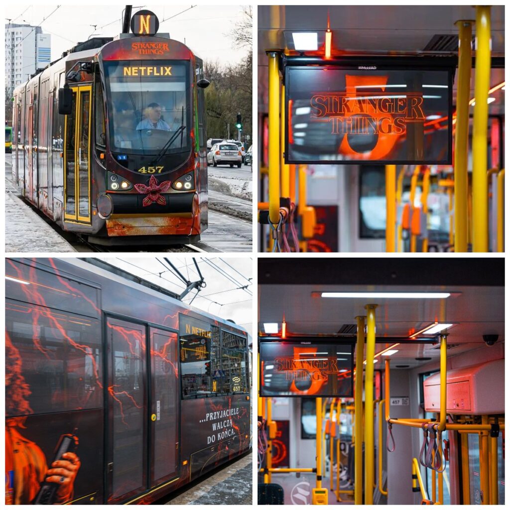 „Stranger Things 5” na torach Poznania. Specjalny tramwaj Netflixa kursuje po mieście foto: poznań.pl