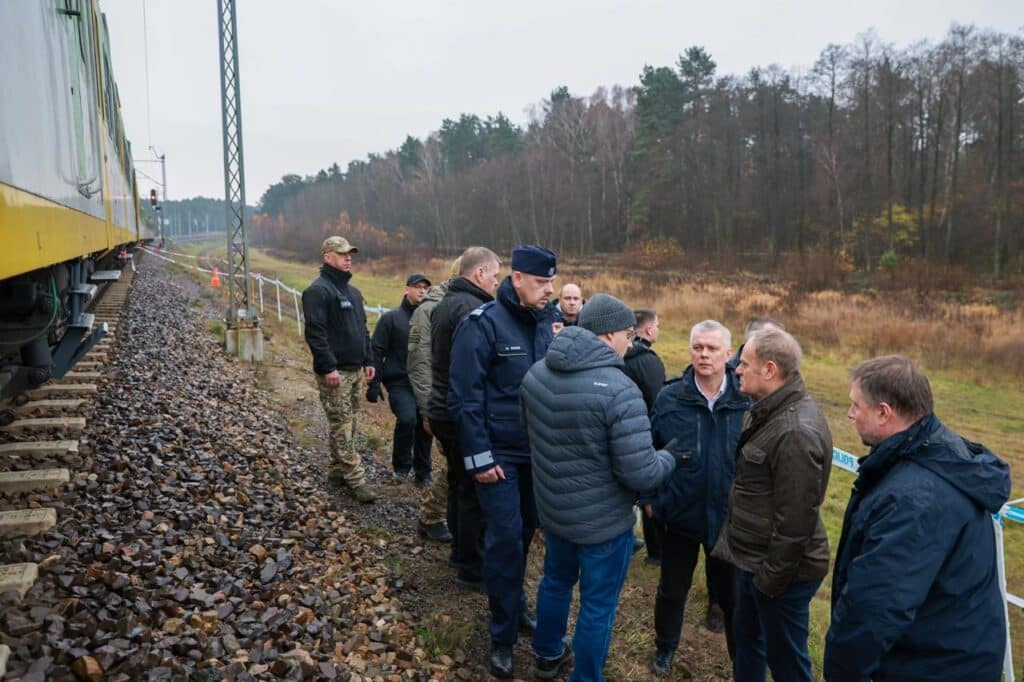 Akty dywersji na linii kolejowej Warszawa – Lublin, na trasie dostaw pomocy dla Ukrainy