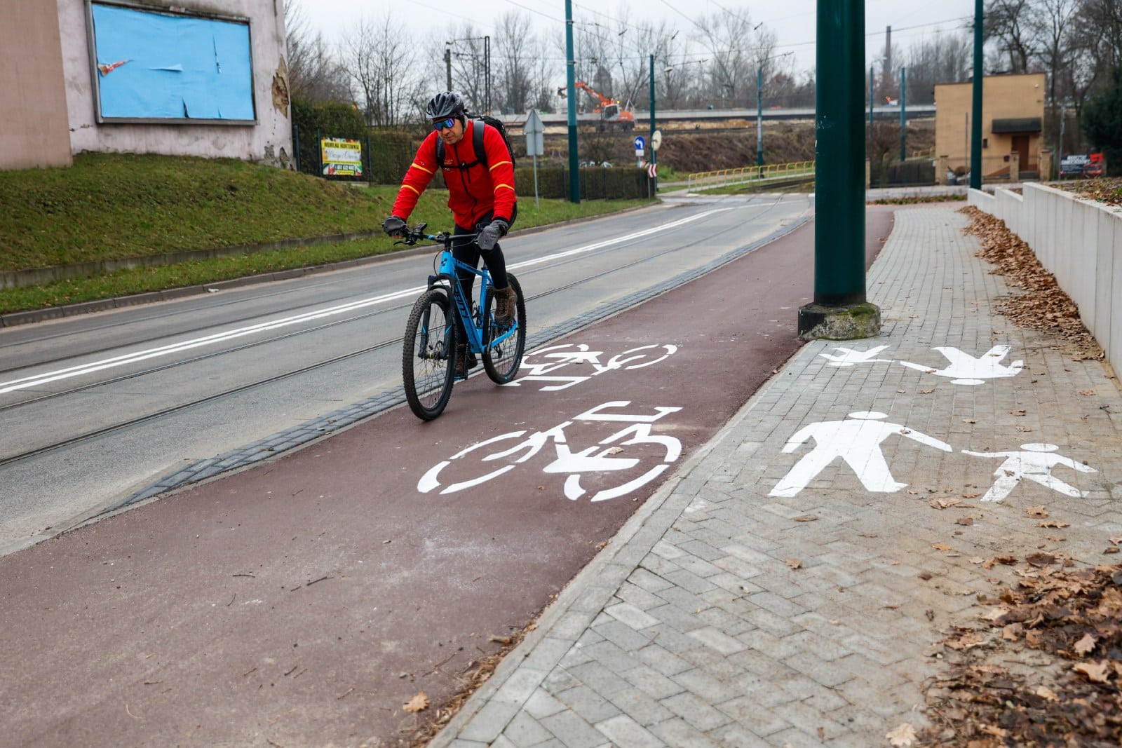 Infobike - Katowice: Nowa droga rowerowa w Szopienicach prawie gotowa.