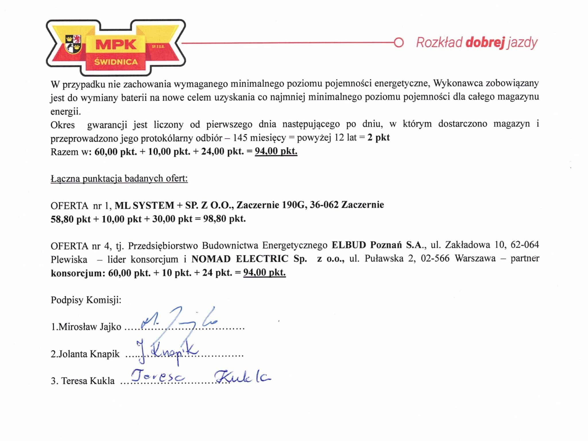 MPK Świdnica na drodze do zeroemisyjnego transportu publicznego napędzanego zieloną energią