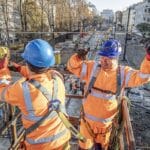 Prace torowe w Warszawie