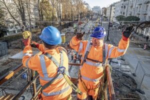 Prace torowe w Warszawie