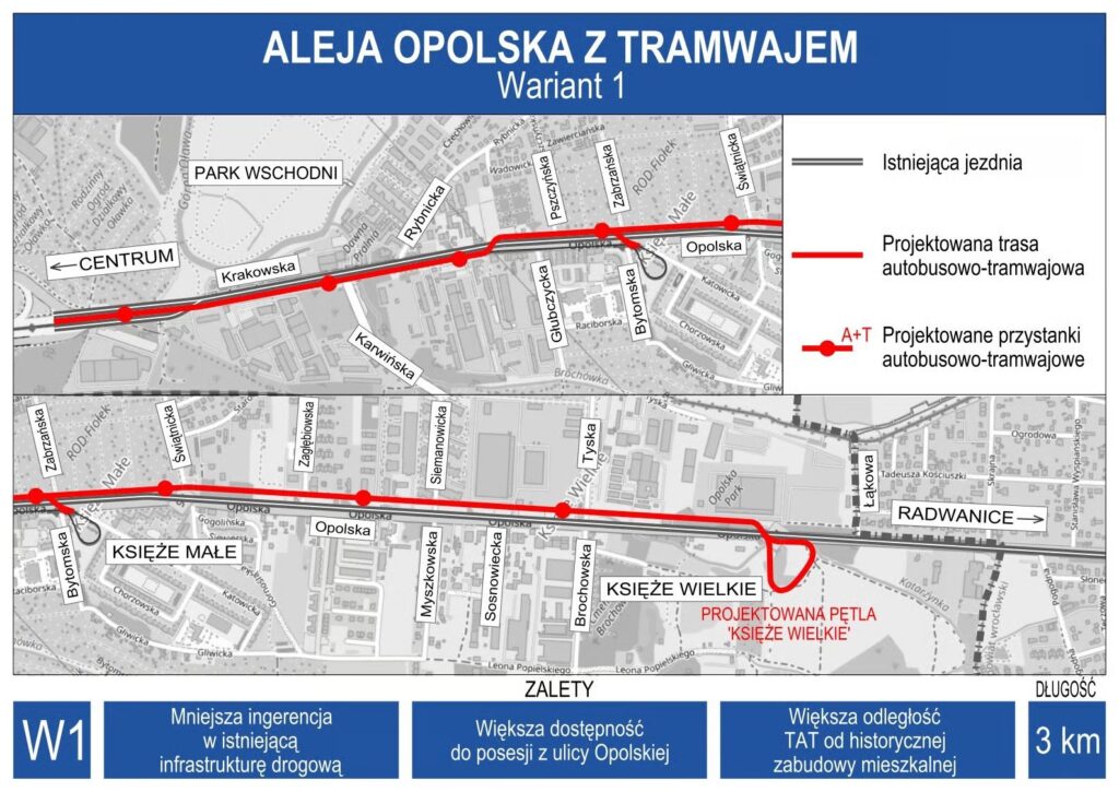 Wrocław: Jak pojadą tramwaje ul Opolską? Dwa warianty do wyboru w konsultacjach społecznych foto: wroclaw.pl