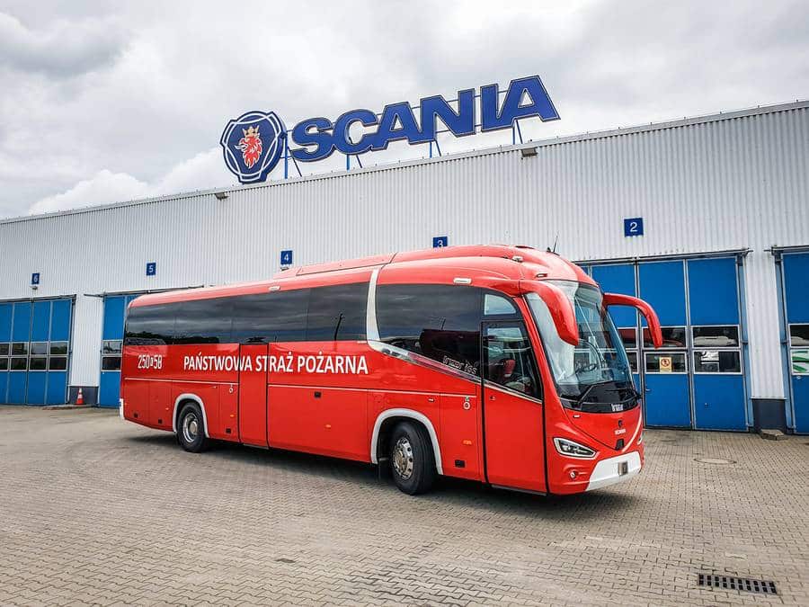 Infobus - Białystok: Scania wygrywa strażacki przetarg na autobus dla ratowników. Za prawie 7 mln zł