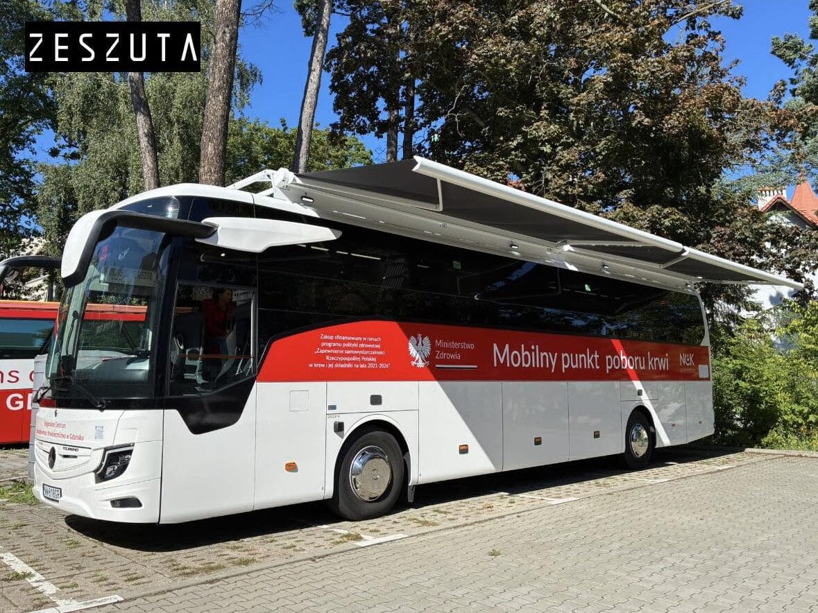 RCKiK Bydgoszcz ponawia przetarg na pięć autobusów do poboru krwi. Kto oprócz Zeszuty?
