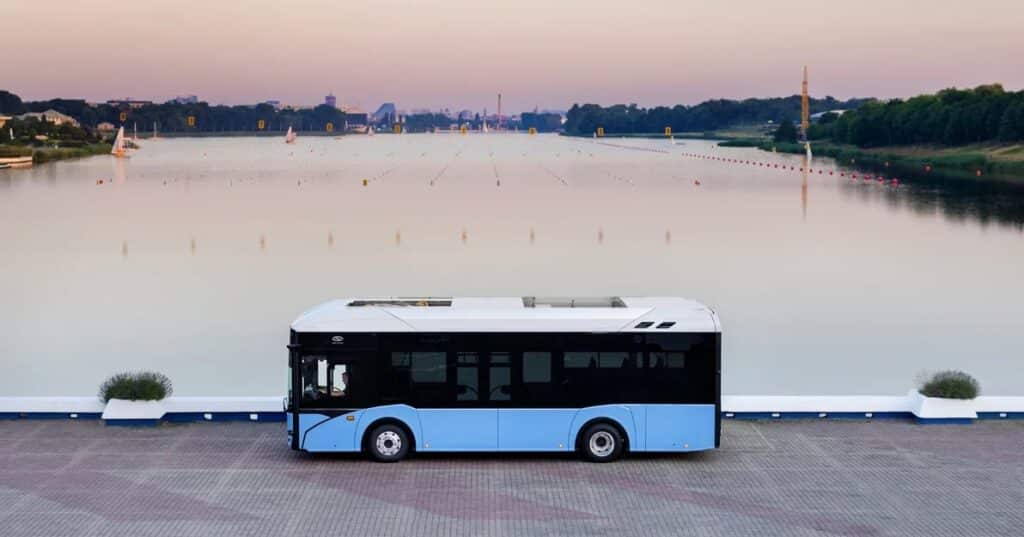 Pięć nowych autobusów elektrycznych zasili gdańską flotę transportu publicznego / fot. Solaris