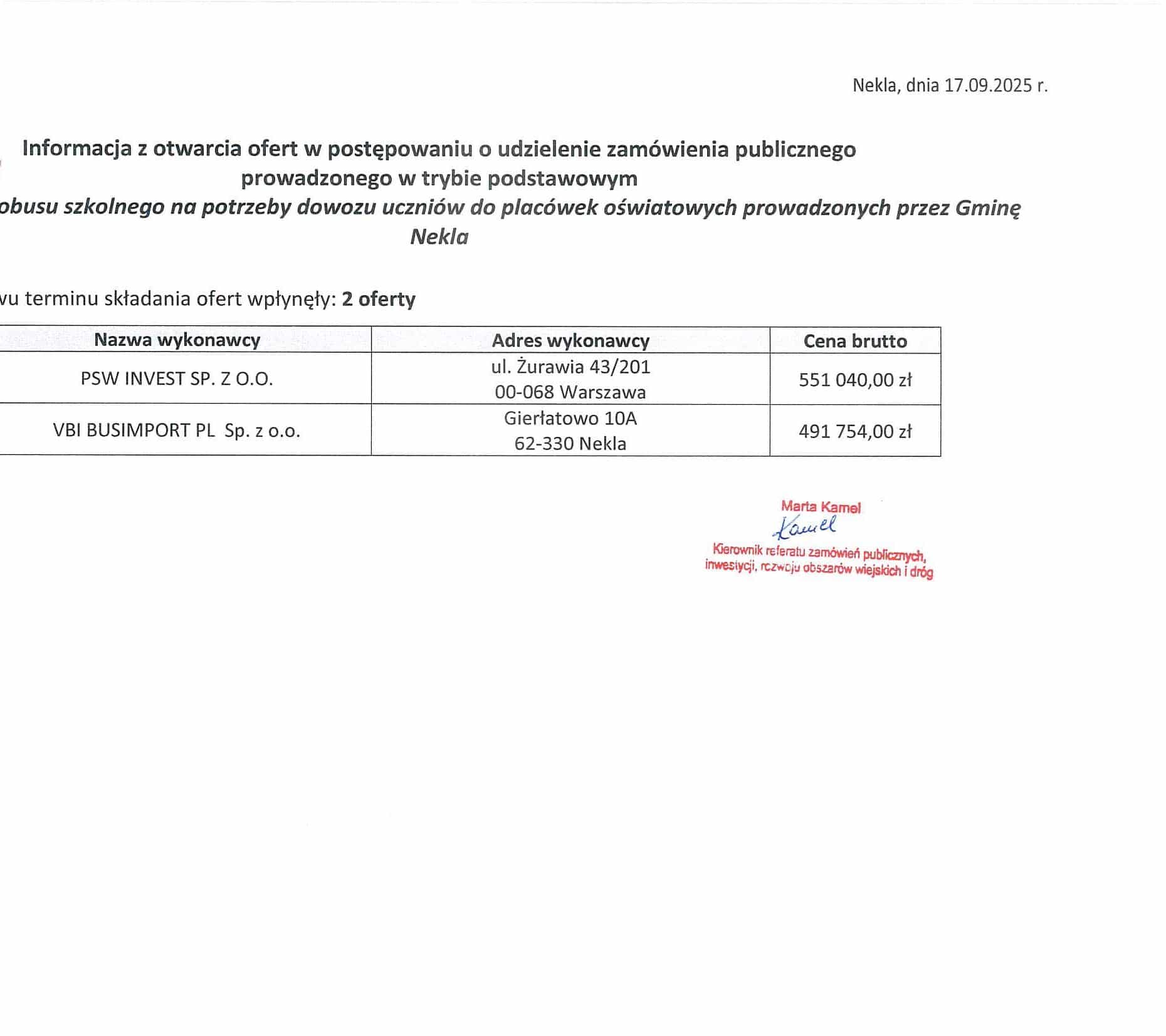 Nekla odebrała nowy minibus szkolny. Mercedes Sprinter od VBI już na trasie