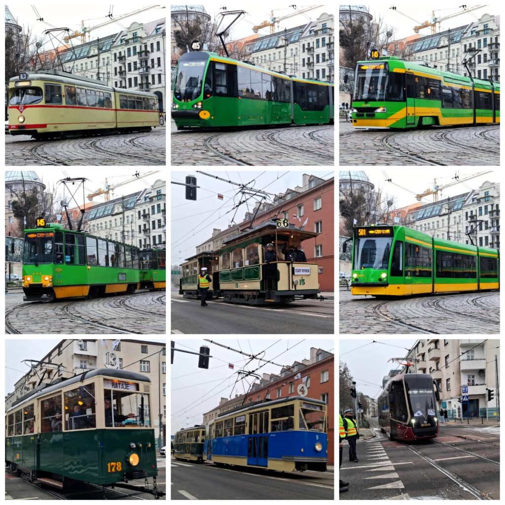 Wielka parada tramwajowa przejechała ulicami Poznania foto: MPK Poznań
