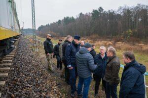 Donald Tusk na miejscu zdarzenia