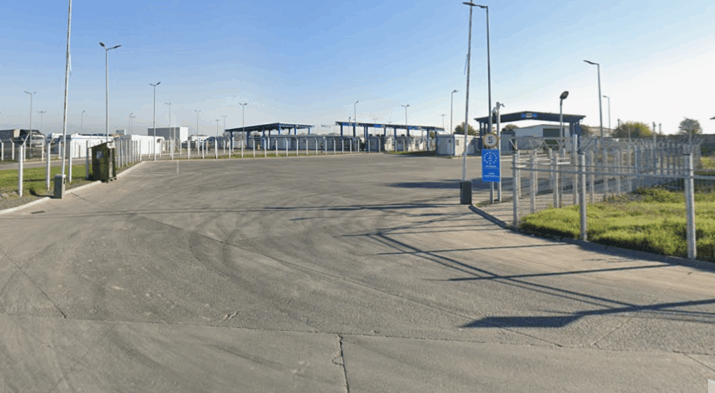 Ukraina/ Rosyjskie drony zaatakowały przeprawę promową na granicy z Rumunią / fot. Google Maps