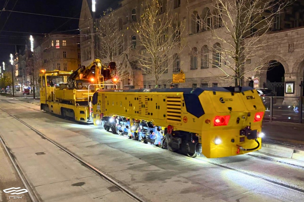 Infotram - Nowoczesna maszyna do szlifowania szyn pracuje na poznańskich torowiskach