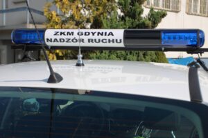Pojazd Centrali Nadzoru i Regulacji Ruchu ZKM w Gdyni.
