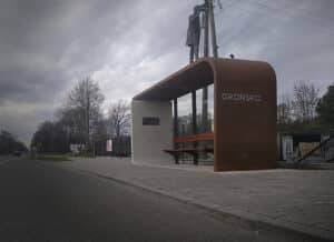 Infotrans - Orońsko z wyjątkowym przystankiem, który jest jednocześnie dziełem sztuki
